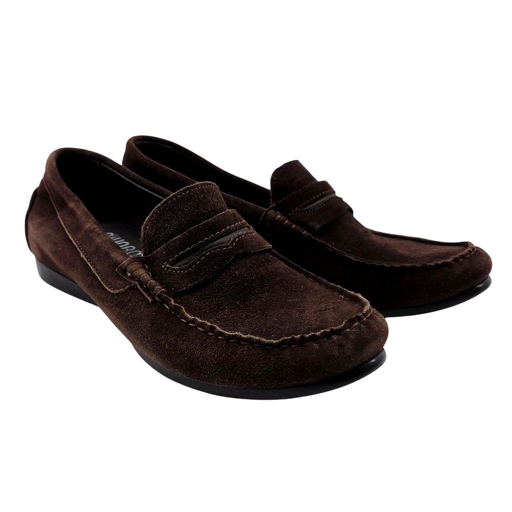 Munro American Womens Brown Suede Penny Loafers - Size 9 M‎